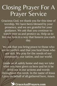 The Sacred Significance of the Closing Prayer After a Worship Service